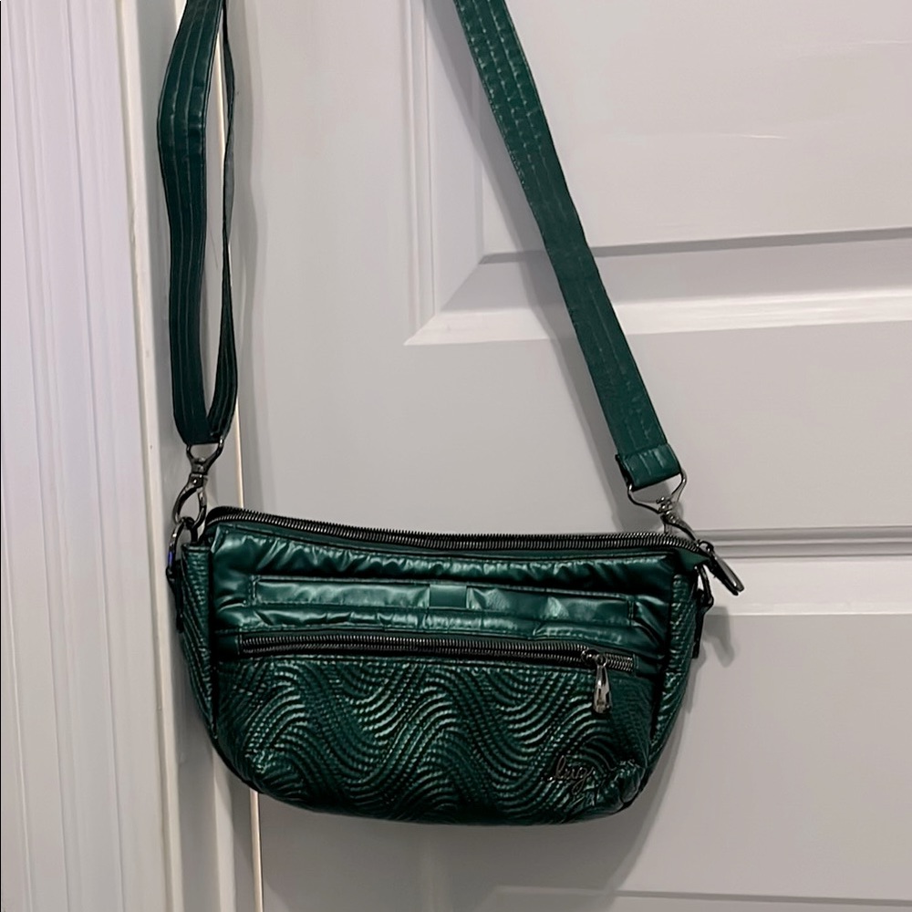 NWOT LUG DASH WICKED GREEN Quilted Crossbody Bag